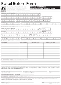 Retail Return Form